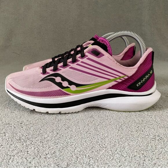 Saucony Womens 7.5 Kinvara 12 Athletic Sneakers Running Shoes S10619-25 Pink - Picture 6 of 12
